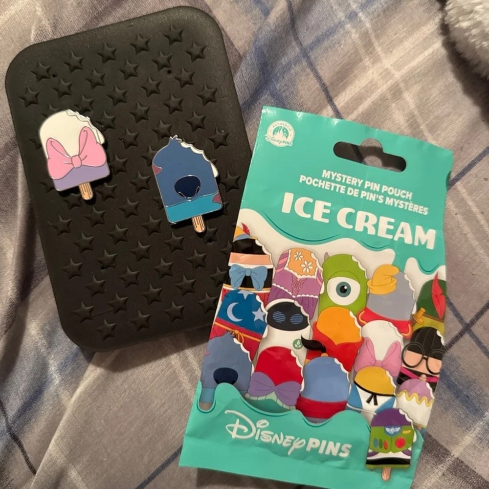 TWO Disney Ice Cream pins Series 2